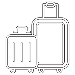 Baggage icon in line style