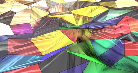 Fototapeta premium stained window, colorful background