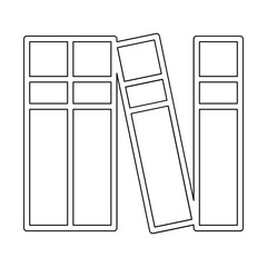 Book icon in line style