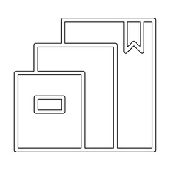 Book icon in line style