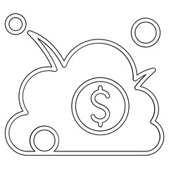 Business war icon in line style