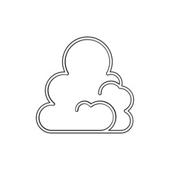 Cloud icon in line style