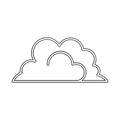 Cloud icon in line style