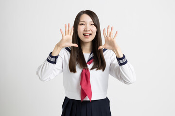 日本人の女子高生