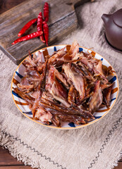 Zhumadian Runan county specialty food dried rabbit