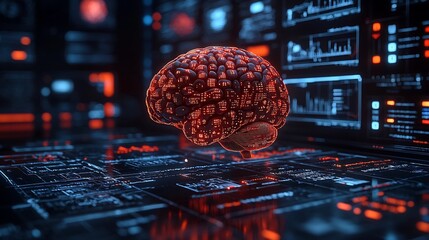 Boundless Cerebral Potential Displayed on Holographic Screens