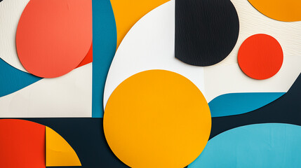 Retro Paper Collage Composition