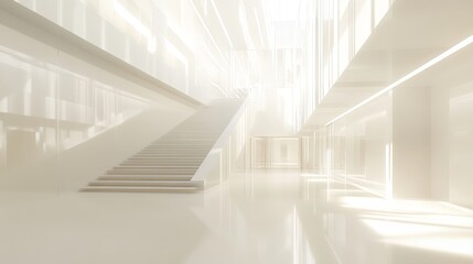 Obraz premium Bright and Modern Rental Property Interior Design