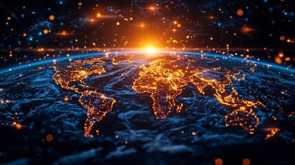 Global Map Visualizing Live Data on Public Health Metrics Tracking Disease Outbreaks and Wellness Trends Worldwide