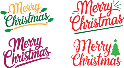 merry christmas lettering