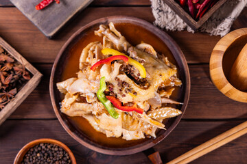 Zhumadian Runan county specialty food chili chicken