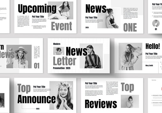 Newsletter Presentation Layout