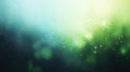 Fototapeta premium Fluid soft green and blue gradient bokeh digital art abstract calm environment aesthetic appeal
