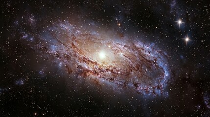Exploring cosmic beauty swirling colors in the starry night sky through astrophotography