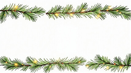 Obraz premium christmas background with fir branches and cones