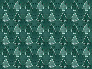 geometric merry christmas ornament abstract tree star snowflake winter santa icon pattern seamless