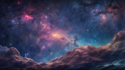 Fototapeta premium background of a cosmic starry sky, made with