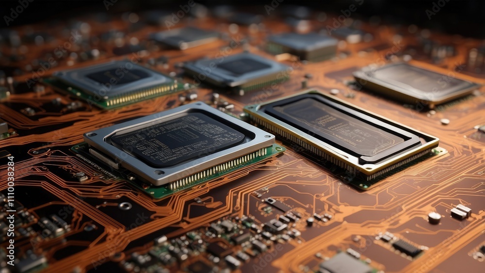 Poster outdated cpus and a background in technology.