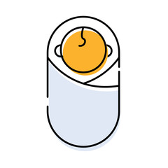 Birth – Baby and Capsule Representing New Life and Beginnings