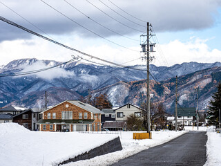 Fototapeta premium 白馬村の景色