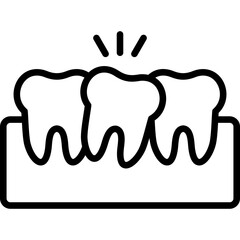 Crowded Teeth Icon