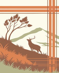 Squirrel on a Tree and Deer in the Forest, Featuring Majestic Wildlife Scenes and Peaceful Woodland Creatures, Perfect for Nature, Forest, and Animal-Themed Illustrations in Natural Settings.








