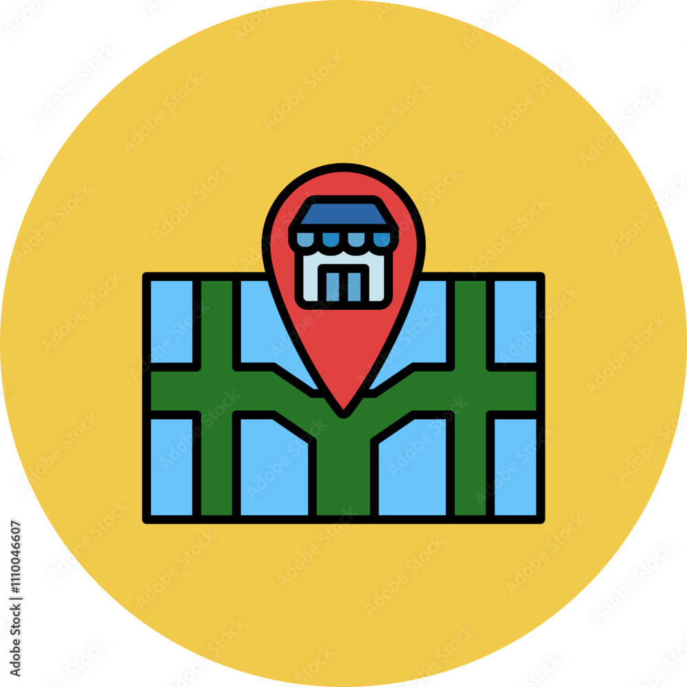 Canvas Prints Store Location Icon