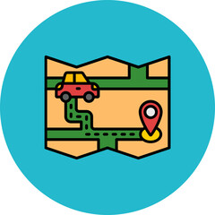 Map Travel Icon