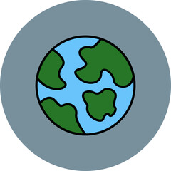 Fototapeta premium Earth Icon