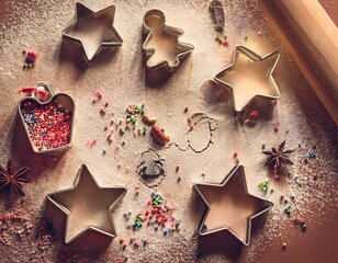 Festive Holiday Baking Scene