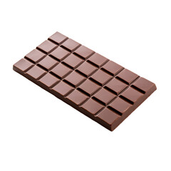chocolate bar isolated on transparent background