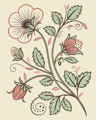 Seamless Floral Pattern and Background with Flowers: A Beautiful and Elegant Fusion of Vibrant Flower Designs, Perfect for Digital Art, Creative Projects, and Floral Visual Backgrounds.