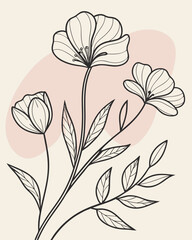 Abstract Background with Floral Illustration: A Beautiful Blend of Vibrant Flower Designs and Nature-Inspired Elements, Perfect for Creative Projects, Digital Art, and Floral Visual Backgrounds.





