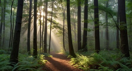 Obraz premium Nature beauty ,beautiful landscape scenery ai gen