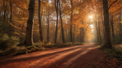 Fototapeta premium Nature beauty ,beautiful landscape scenery ai gen