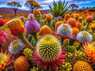 Australian Outback Colors - Macro Photography AI Art