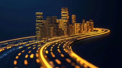 Digitized Cityscape: Abstract Road Leading to Modernity in Virtual Reality and Communication