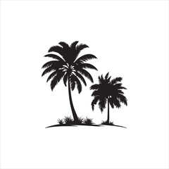 Palm Tree Silhouette Design