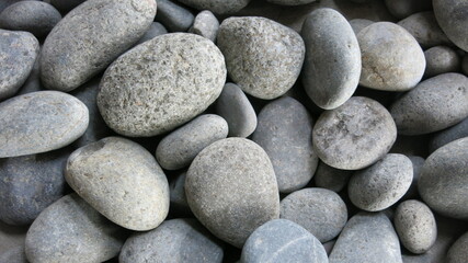 The background of pebbles arranged into a background