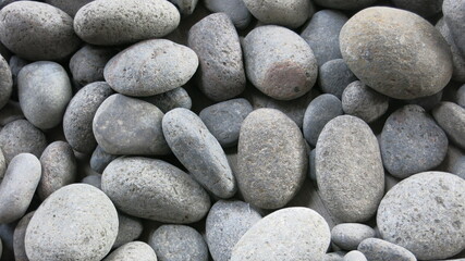The background of pebbles arranged into a background