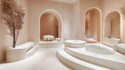 Modern Beauty Clinic Interior with Elegant Design
