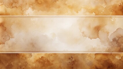 Abstract Watercolor Background with Central Panel for Text or Image