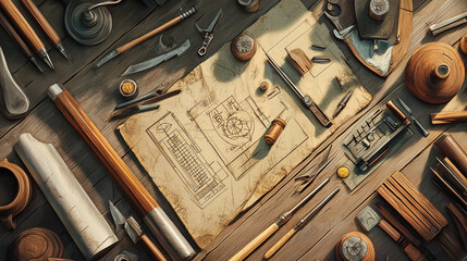 A neatly organized toolbox with various wrenches, screwdrivers, and other tools