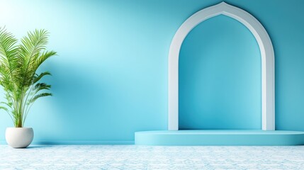 Fototapeta premium Ethnic Style Podium in 3D