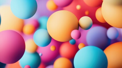 A captivating scene of abstract, multi-colored droplets merging to form a unified, radiant sphere on a dark backdrop