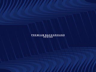 Premium background design with dark blue luxury motif. Vector horizontal template, for digital lux business banners, contemporary formal invitations, luxury vouchers, gift certificates, etc.