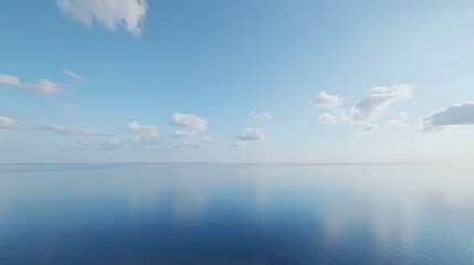 Baltic Sea aerial view showcasing vast expanse of water and distant coastline, symbolizing natural beauty and serene landscapes.