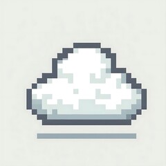 Obraz premium A pixelated cloud illustration.