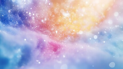 Fototapeta premium Energetic burst of colorful powder creating vibrant motion on a clean white scene