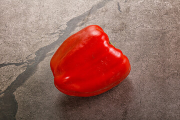 Red ripe Bulgarian bell pepper